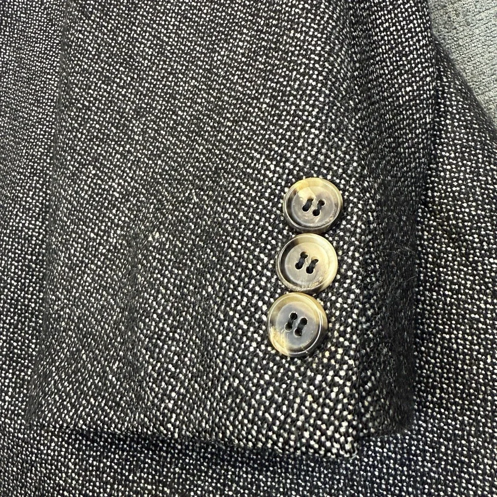 Hugo‎ Boss Sport Coat Men's 46R Gray Einstein Silk Wool Blazer USA